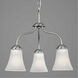 Classic 3 Light 18 inch Brushed Nickel Chandelier Ceiling Light